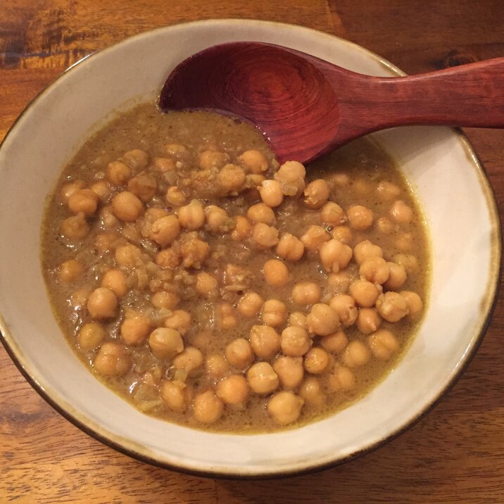 ヴィーガン 缶詰めで簡単！ひよこ豆のカレー